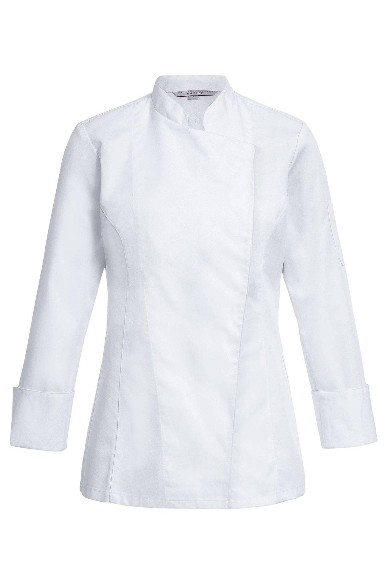 Greiff Gastro Moda Damen Cuisine Basic Kochjacke Regular Fit Weiß Modell 5405 Größe L