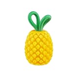Outward Hound Planet Dog Dental Ananas Dental Chew Toy and Interactive Treat Stuffer Durable Dog Toy Stuffable Dog Toy, Yellow