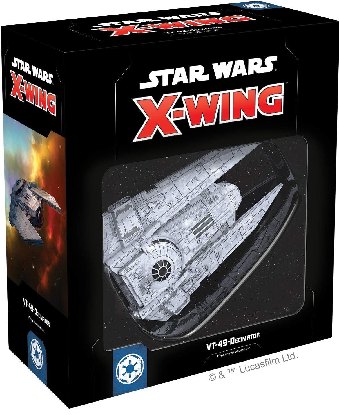 Atomic Mass Games, Star Wars: X-Wing 2. Edition – VT-49-Decimator, Erweiterung, Tabletop, 2 Spieler, Ab 14+ Jahren, 45+ Minuten, Deutsch