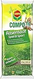 COMPO Rasensaat Spiel und Sport, Universelle Rasenmischung mit Rasensamen / Grassamen, 8 kg, 400 m²