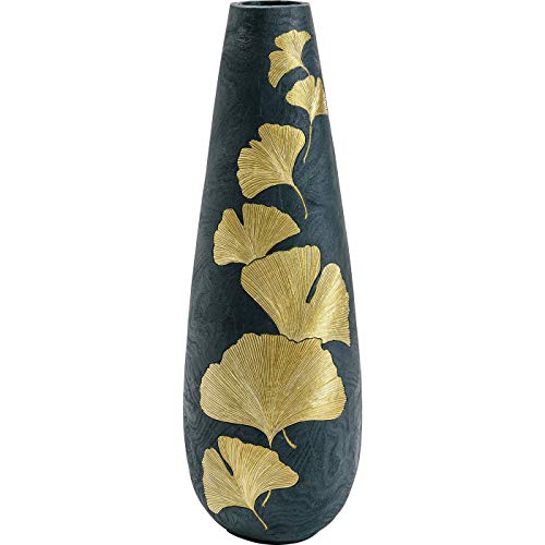 Kare Vase Elegance Ginkgo 95cm, Polyresin, Gold
