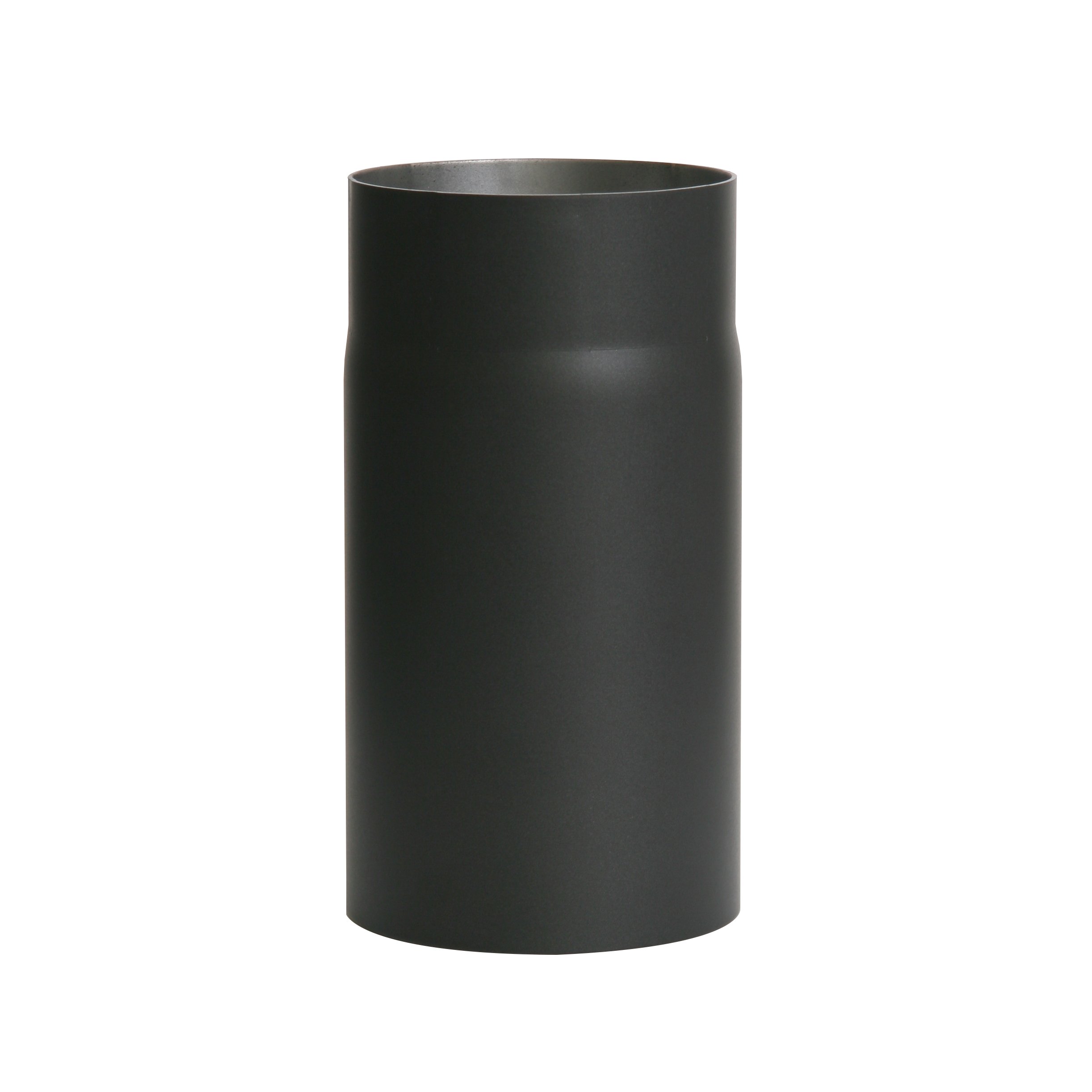 Ofenrohr Senotherm® 2 mm Ø 130 mm hitzebeständig lackiert, gerade - Rauchrohr, Kaminrohr schwarz - für Pellettofen und Kamine - Länge: 250 mm