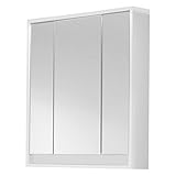 trendteam smart living - Spiegelschrank Spiegel - Badezimmer - Sol - Aufbaumaß (BxHxT) 67 x 73 x 18 cm - Farbe Weiß Hochglanz - 163540503
