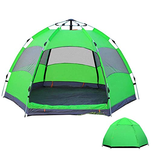 Leichtes, wasserdichtes UV-Zelt für den Außenbereich für 5–8 Personen, tragbares Pop-Up-Strandzelt mit UV-Schutz, schneller Aufbau für Wandern, Camping, Outdoor, sofortiger 4-Jahreszeiten-Sonnen