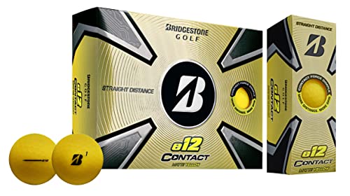 2023 Bridgestone Golf E12 Contact Golfbälle, Gelb