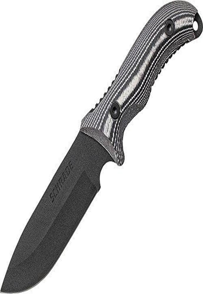 Schrade SCHF36M Outdoormesser | Klingenlänge: 13.34 cm-Griff: Micarta-Frontier Fixed Blade, Steel, Mehrfarbig