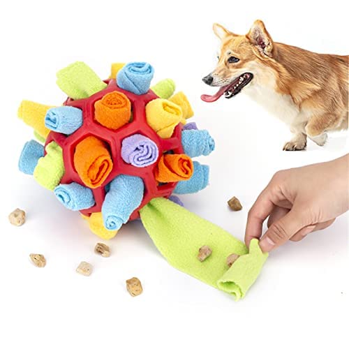 YANGYANGDA Kauspielzeug für Hunde, interaktives Hundespielzeug, Schnüffelball für Hunde, Schnüffelmatte, natürliche Futtersuche, Hundestimulationsspielzeug für kleine, mittelgroße Hunde (I)