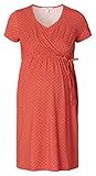 ESPRIT Damen Dress Nursing Short Sleeve Allover Print Kleid, Flame Red-609, L