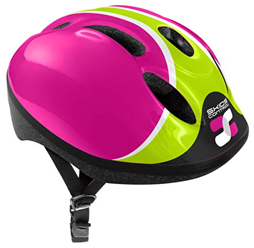 STAMP Mädchen Helm mit einstellbaren Tailleneinstellungen (ca. 52-56 cm) -SKIDS Control Girl Bicycle Helmet S, Rosa