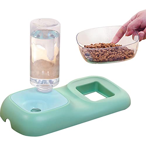 Automatischer Futterspender für Haustiere, 2-in-1, automatischer Wassernapfspender für Katzen, für kleine, mittelgroße und große Hunde, Welpen, Kätzchen, 2 Stück Dificato