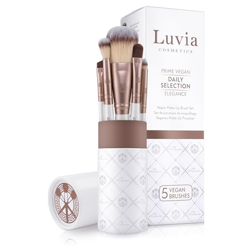 Make-Up Pinselset Luvia, Daily Selection Brush Set, Puder, Augenbrauen Und Augenpinsel Im Set, 5 Vegane Kosmetikpinsel