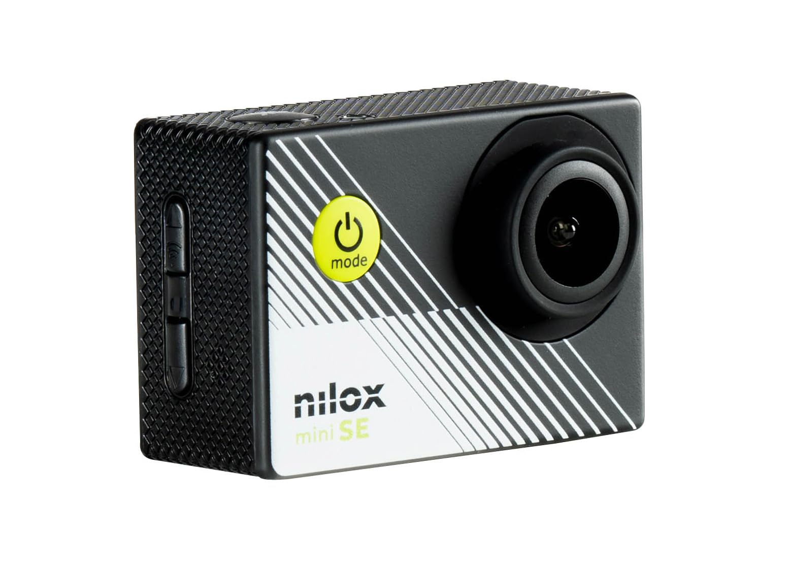 Nilox Action Cam Mini-SE, Action Cam 4k WiFi mit Auflösung 4K/30fps, elektronischer Stabilisator, 2 Zoll LCD-Bildschirm, 64 GB Speicher, View Winkel 170°, mit wasserdichter Tasche bis zu 30 m