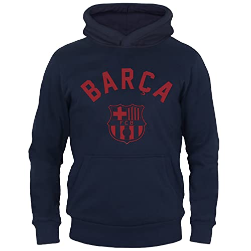 FC Barcelona - Jungen Fleece-Hoody mit Grafik-Print - Offizielles Merchandise - Geschenk für Fußballfans - 10-11 Jahre