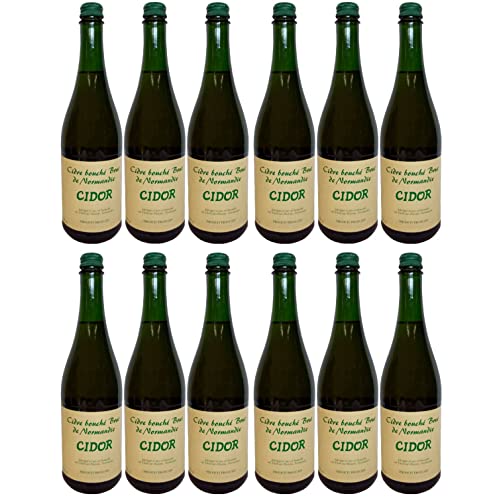 Cidre Bouché Brut Cidor mit Schraubverschluss trocken Frankreich I FeinWert Paket (12 x 0,75l)