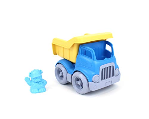 Green Toys 8601262, Kipplaster, Baustellenkipper, Lastwagen, Baufahrzeug, nachhaltiges Spielfahrzeug für Kinder ab 24 Monaten, Blau/gelb
