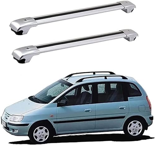 2 Stück Auto Querträger Dachträger für Hyundai Matrix 5 Door MPV 2001-2021, Dachträger Querträger Camping Transport DachbüGel Gepäckträger Zubehör