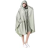 wetry - Wasserdichter Regenponcho für Damen, Notfallregenmantel mit Kapuze für Freizeitaktivitäten im Freien, Festivals, Camping, Wandern