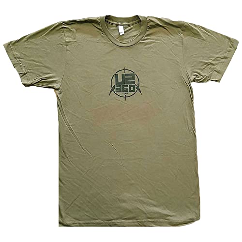 U2 Herren 360 Grad Tour Turin 2010 T-Shirt grün, Grün, L