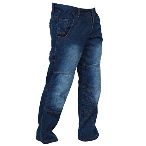 Juicy Trendz® Herren Motorradhose Manner Motorradjeans Denim Motorrad Hose Mit Protektoren