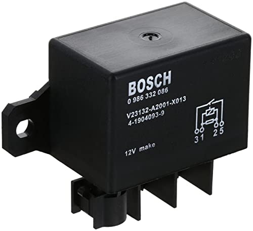 Bosch 0986332086 Leistungsrelais 12V 150A, IP5K4, Betriebstemperatur von -40° C bis 100° C, Wechselrelais, 5 Pin Relais