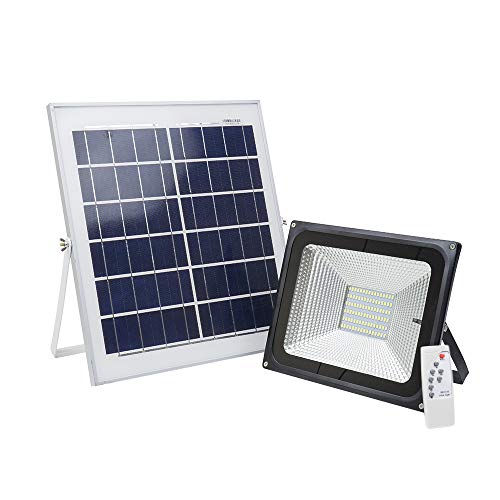 PNI WS55 Greenhouse LED Solar Panel mit Reflektor und Batterie Schwarz