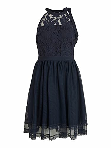 Vila Damen VIZINNA New S/L Dress-NOOS Kleid, Navy Blazer, 40