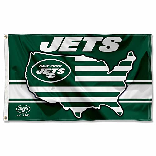 WinCraft New York Jets Nation USA American Country 3x5 Flag