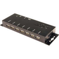 EXSYS EX-1178S - USB2.0 7-Port Metall Hub - Überspannungsschutz