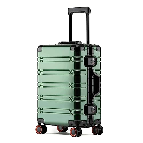 POCHY praktisch Koffer Koffer mit Rollen, leichtes Luxusgepäck mit großer Kapazität, Koffer aus Aluminium-Magnesium-Legierung, Geschäftsreise-Geschäftsgepäck leicht zu bewegen