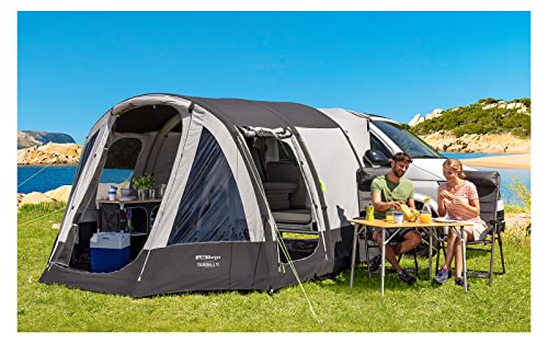 BERGER Touring-L TC Zelt - aufblasbar Camping Zelt 3000 mm Wassersäule - Bus Vorzelt Kastenwagen Camping Auto Zelt als an Ihr Wohnmobil oder Wohnwagen - schnell aufgebaut inkl. inkl. Doppelhubpumpe