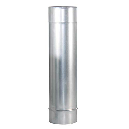 Ø 150 mm Lüftungsrohr Länge 50 cm für runde Rohrsysteme aus galvanisierten Stahl