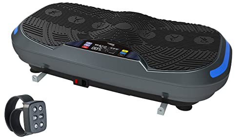 Newgen Medicals Vibrationstrainer: 4D-Vibrationsplatte mit 3 Programmen & 2 Expandern, 300 W, bis 120 kg (Vibrationsplatte Massage)