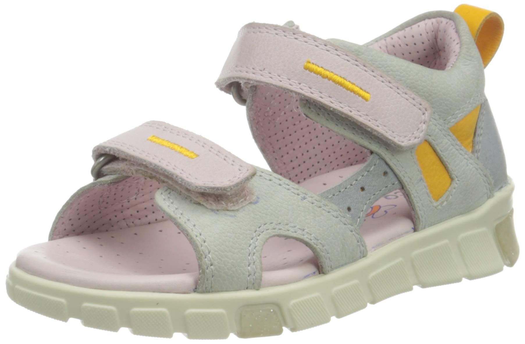 ECCO Baby-Mädchen Mini Stride Flat Sandal, Grau(Multicolor Concrete), 20 EU