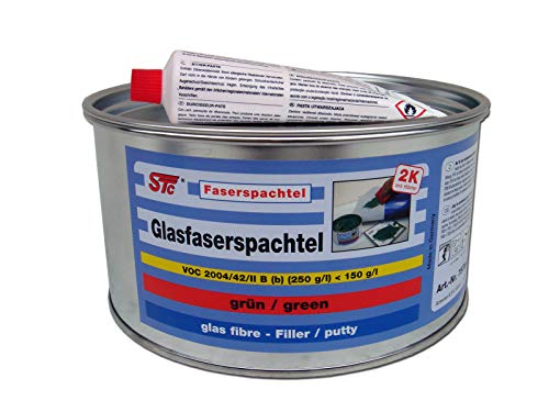 STC 2K Glasfaserspachtel grün Faserspachtel Auto inkl. Härter GFK Spachtelmasse (1,8 kg)