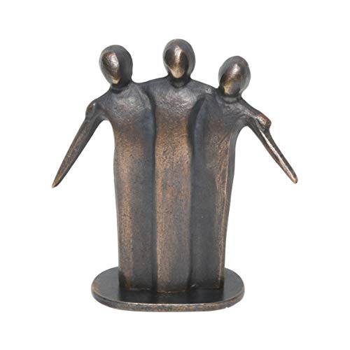 Bronzeskulptur »Zusammenhalt« a.d. Serie Kunststückchen der Künstlerin Kerstin Stark, 8 cm