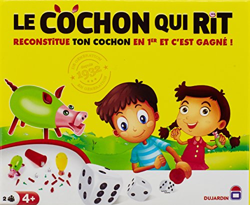 Dujardin Grands Classiques Cochon Qui Rit Gesellschaftsspiel "Das lachende Schwein", für 2 Spieler