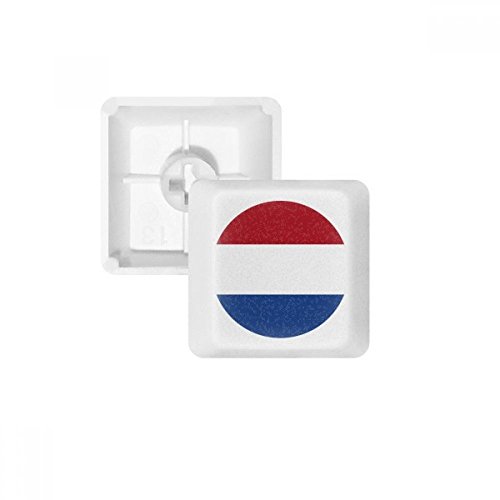 PBT Tastenkappen für mechanische Tastatur, Motiv: Nationalflagge der Niederlande Europa, Weiß Mehrfarbig Mehrfarbig R2