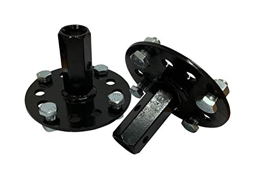 bricoferr pt600041 – Achse Sechskant für Metall/3 Rollen Motorhacke (23 mm)