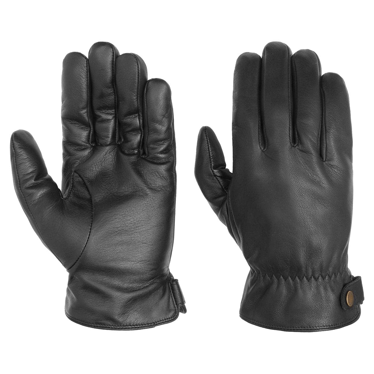 Stetson Conductive Lederhandschuhe Handschuhe Herrenhandschuhe Fingerhandschuhe (9 HS - schwarz)
