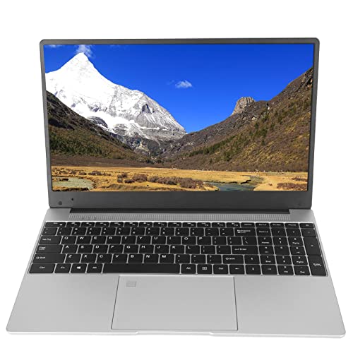 15,6-Zoll-Business-Laptop, 1920 X 1080 16 GB RAM Windows 10 11-Laptops mit Entsperrung per Fingerabdruck, Intel Quad Core N5095-Prozessor, Webcam, Ultraschmaler Rahmen, für Home (512 GB EU-Stecker)