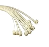 On1shelf® Kabelbinder, 1000 mm x 12 mm, Premium-Kabelbinder, starker und langer Nylon-Reißverschluss (50, weiß)