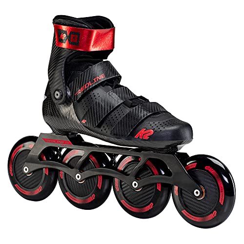 K2 Inline Skates REDLINE 110 Für Erwachsene Mit K2 Softboot, Black - Red, 30F0195