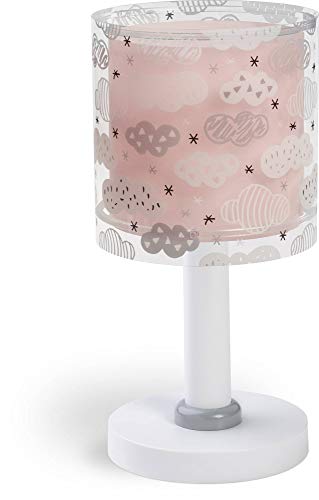 Dalber Kinder Tischlampe Nachttischlampe Wolken Clouds Rosa