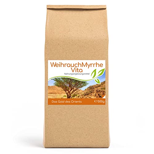 CELLAVITA Weihrauch-Myrrhe Vita 4-Monatsvorrat 500g | Weihrauch (Boswellia papyrifera) & echte Myrrhe (Commiphora Myrrha)