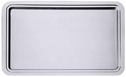 GN Buffet-Tablett aus Edelstahl 18/10, extra schwere Qualität/in den Größen GN 1/2, GN 1/1 oder GN 2/1 erhältlich | ERK (GN 2/1-65 x 53 cm)