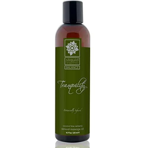 Sliquid Balance Collection Massage Oil 8.5oz - Tranquillity, 1er Pack (1 x 255 ml)
