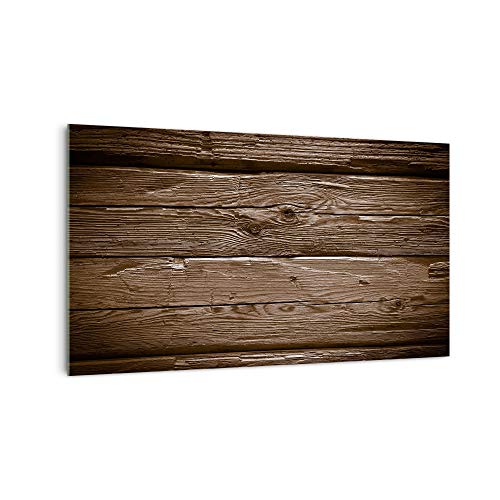 DekoGlas Küchenrückwand 'Holzbretter' in div. Größen, Glas-Rückwand, Wandpaneele, Spritzschutz & Fliesenspiegel