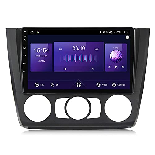 Autoradio Navi passend für BMW 1er E81 E82 E87 E88 I20 GPS Stereo Head Unit Kapazitive Touch HD Carplay Radio Multimedia Integriertes Radio System Tracker
