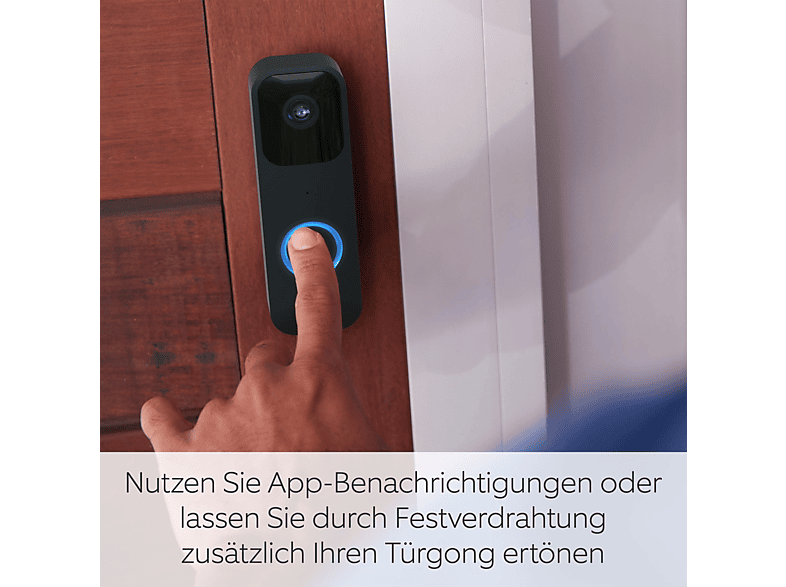 BLINK Video Doorbell Schwarz inkl. Sync Module 2 , Türklingel