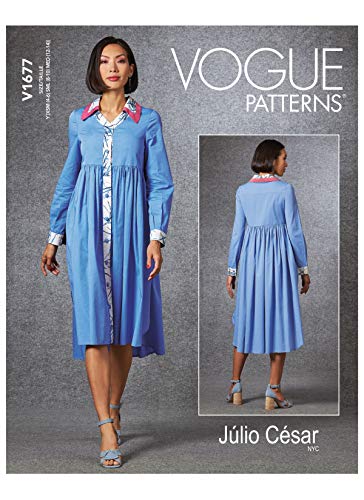 Vogue Pattern V1677Y Damenkleid Y (XSM-SML-MED), Papier, verschieden